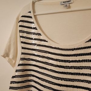 ON  sequin Tee sz XL